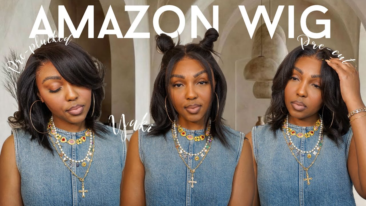 Beginner Friendly |7X5 Bye Bye Knots Pre-Everything Bob Wig | FT Amazon Unice