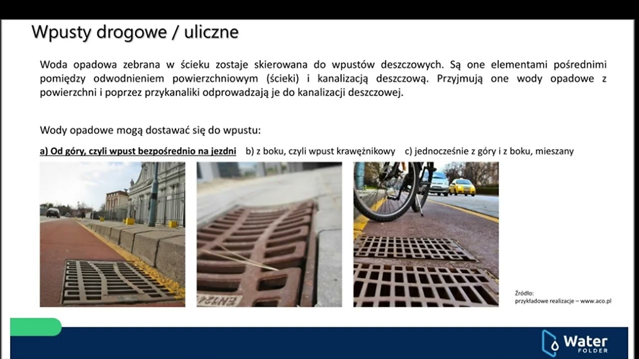 Zapis webinaru dobór wpustów drogowych ACO Combipoint w kalkulatorze WaterFolder #webinar