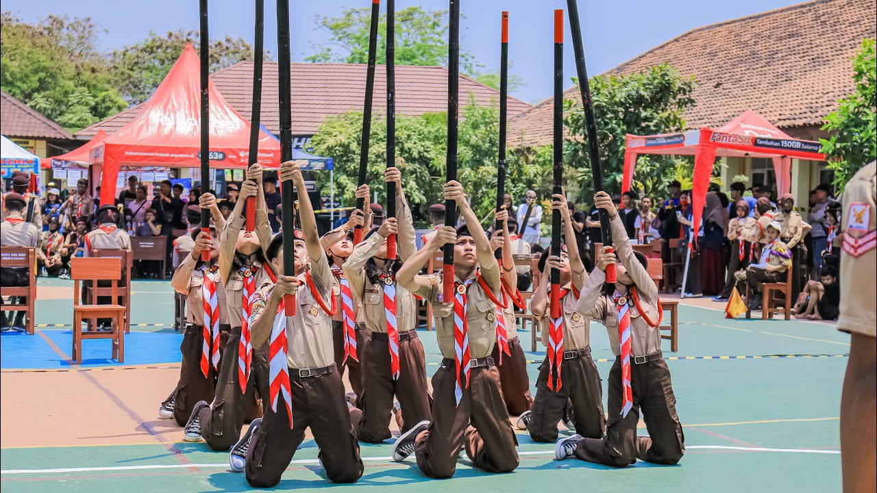 TONGKAT NYA HAMPIR JATUH😱 LKBBT SMPN SATU ATAP MUARAGEMBONG DI LASTADESKA II