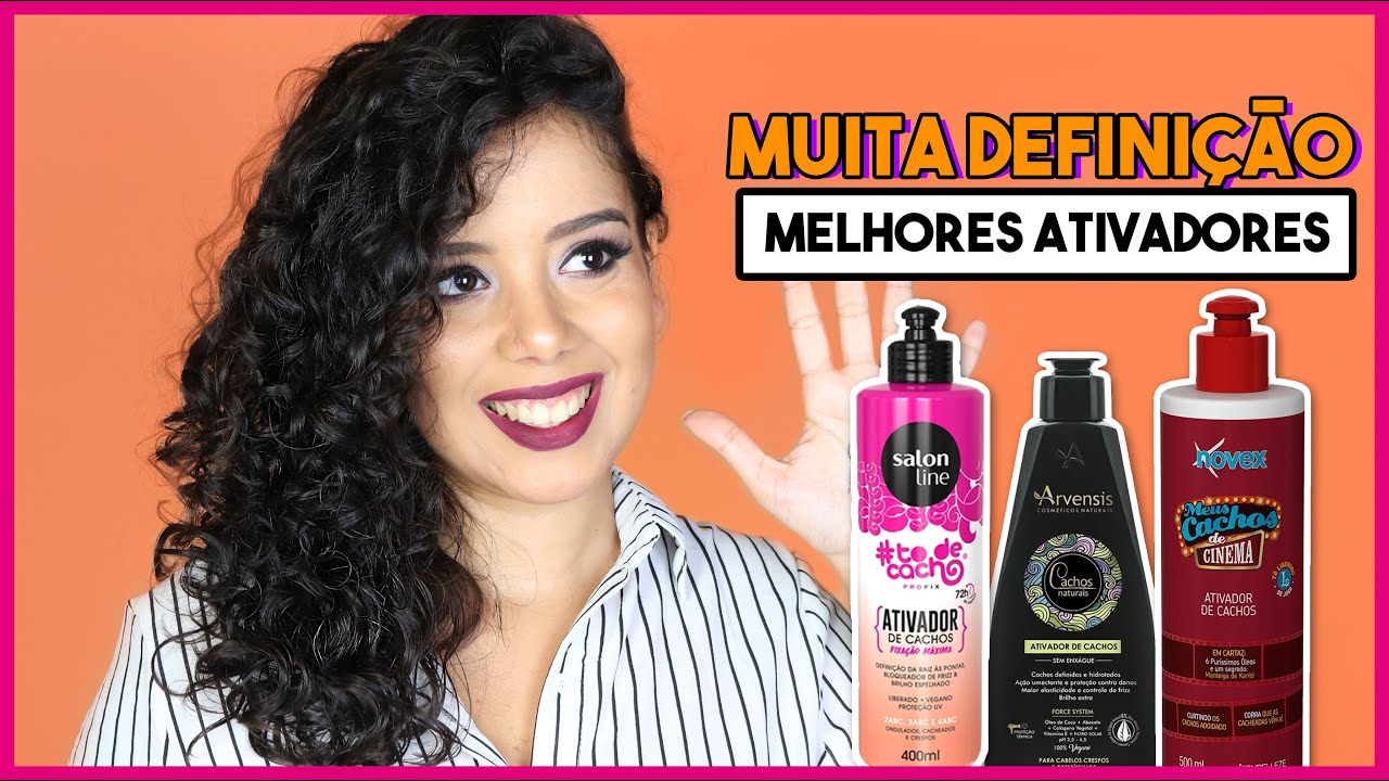 TOP ATIVADORES DE CACHOS PARA DAR MAIS DEFINIÇÃO AO CABELO - Tamires Maia