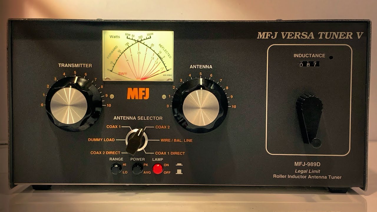 MFJ-898D Roller Inductor Antenna Tuner 3KW