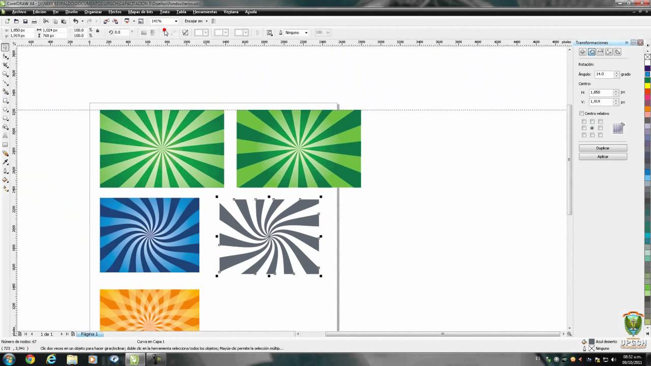 13 CorelDraw X4   Fondos Parte 2