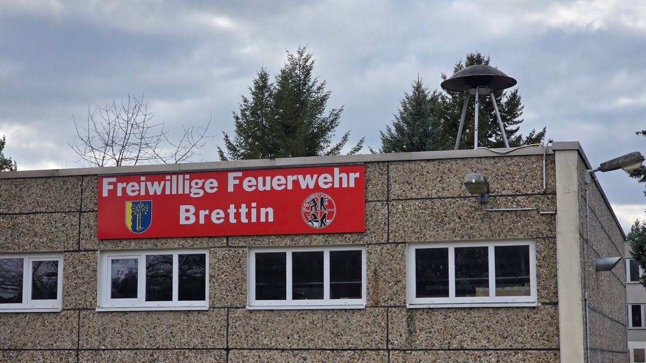 Sirenenprobe in Brettin mit der Siemens E57 auf Dreibein Montage