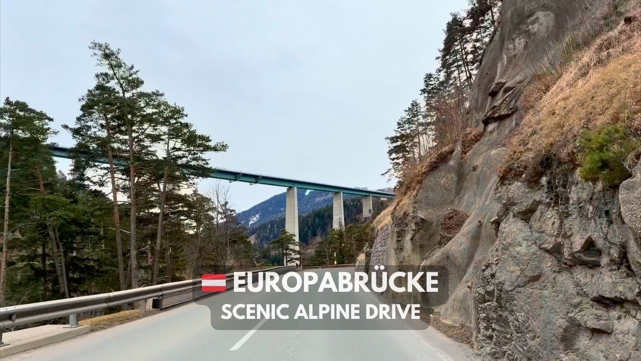 Driving Under Austria’s Massive Europabrücke 🇦🇹 | Scenic Route to Stubaital (4K HDR)