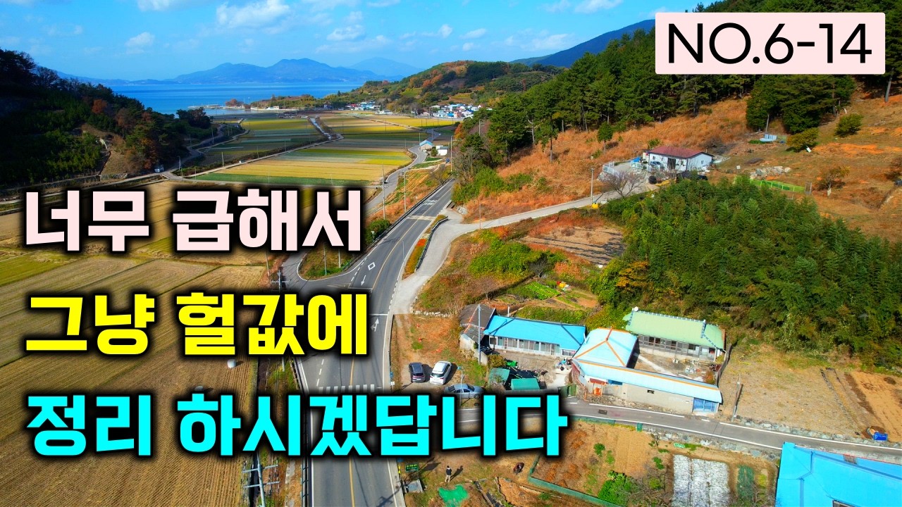 너무 급해서 그냥 이렇게라도 헐값에 정리 하시겠다고 합니다. 남해촌집 토지