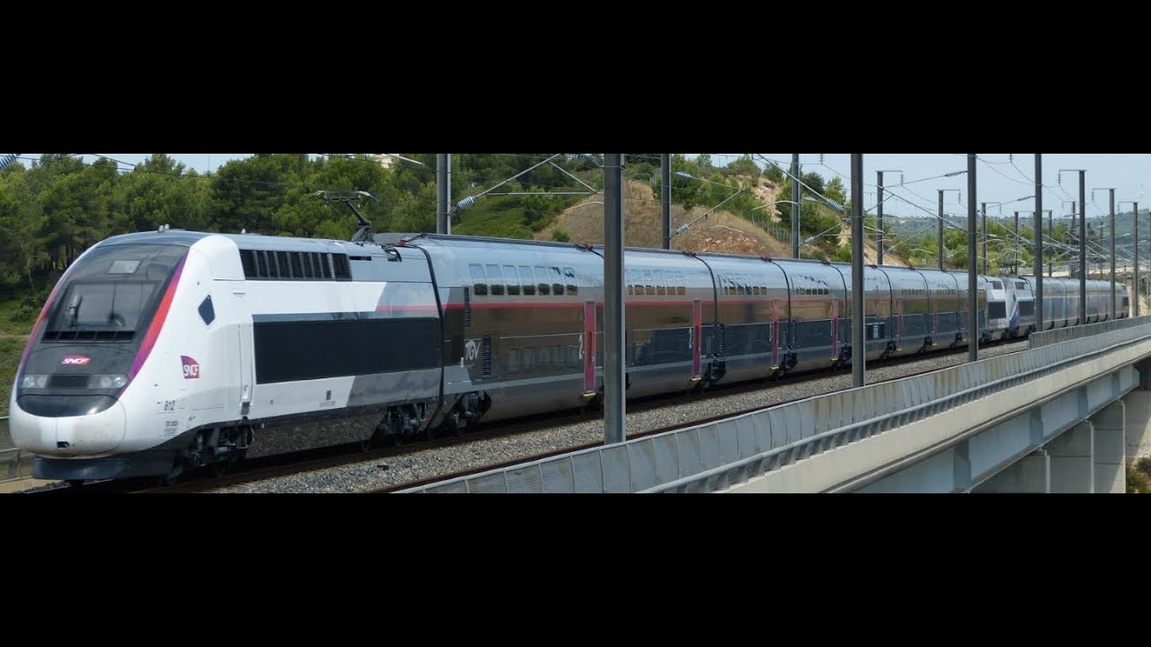 TGV à très grande vitesse sur la LGV Med