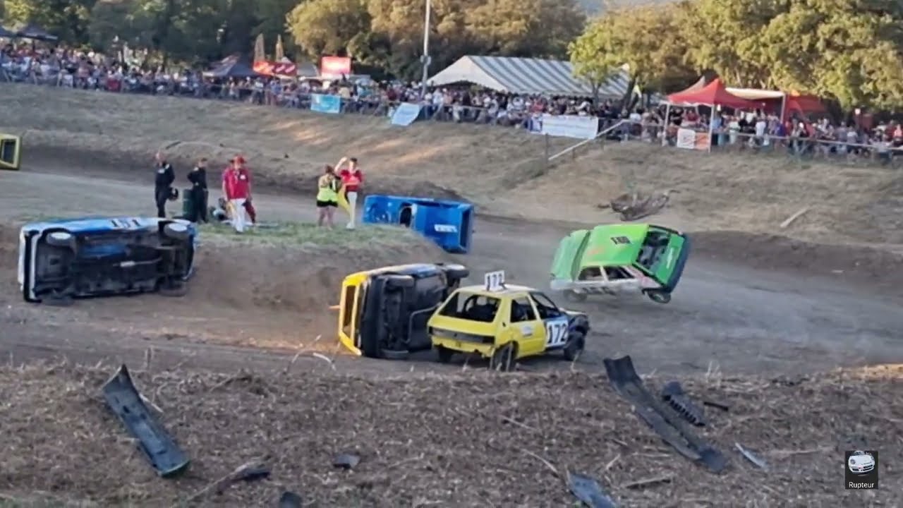 stock car Cabriéres d'Avignon, 2025,tonneaux