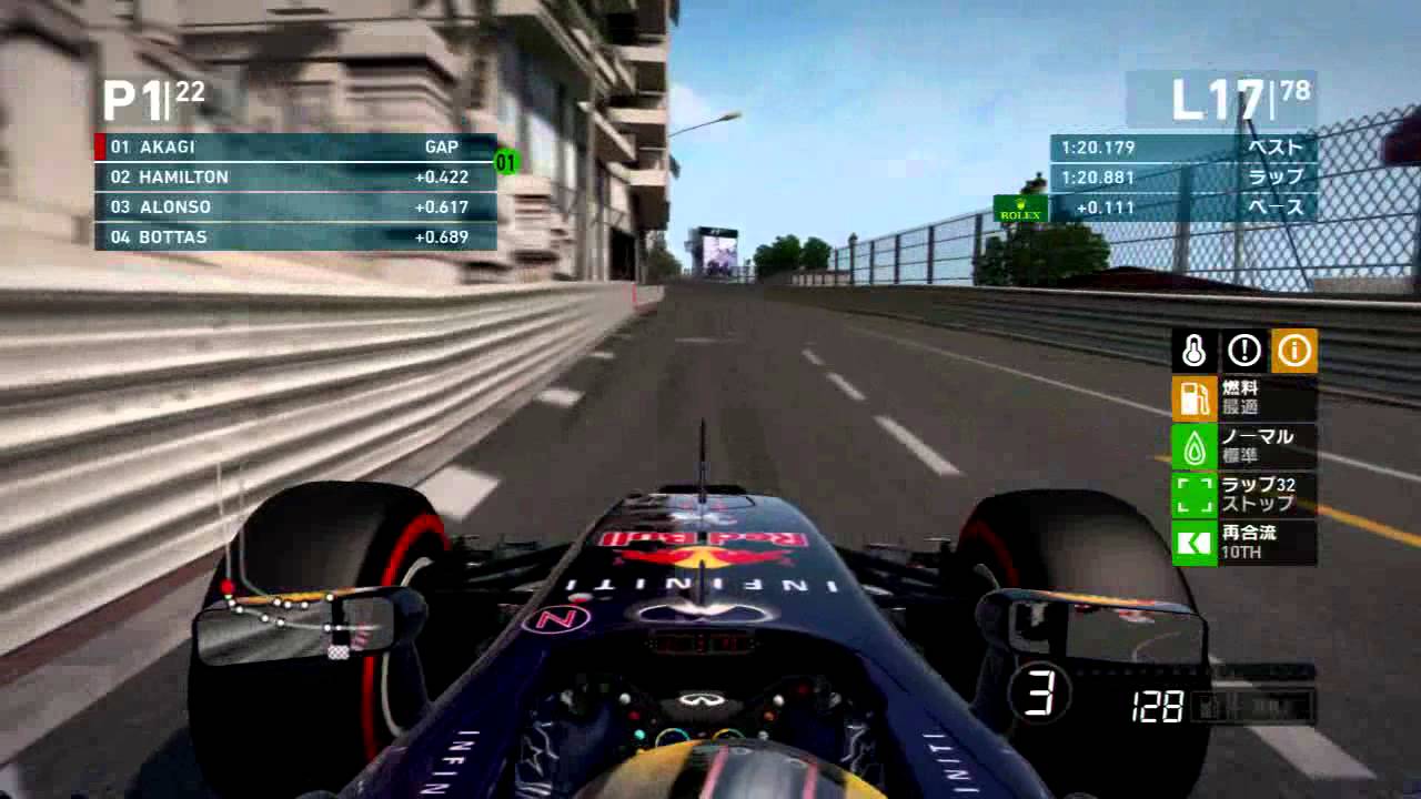[PS3]F1 2014 キャリア 1年目 Rd.06 モナコ 決勝 1/2 [1位]