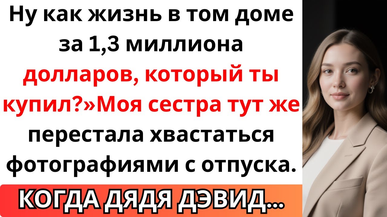 На семейной встрече дядя Дэвид спросил: “А как поживает дом за 1,3 миллиона долларов, который ты ку