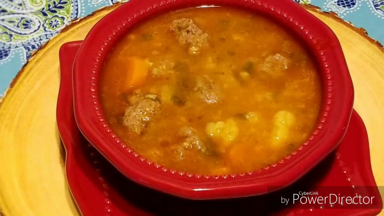 SOPA DE ALBÓNDIGAS RIQUÍSIMA