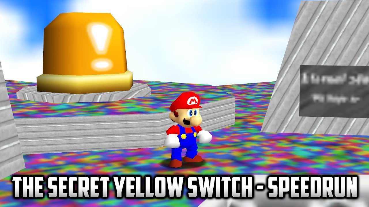 ⭐ Super Mario 64 - The Secret Yellow Switch - Speedrun (TAS) 3:30