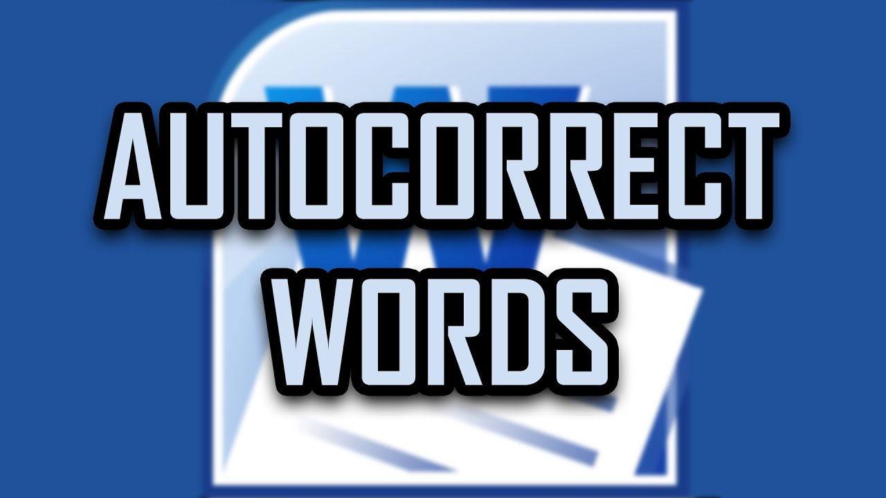 HOW TO ADD AUTOCORRECT TO WORDS - Microsoft Office Word (Misspell/Mistype) [2021]