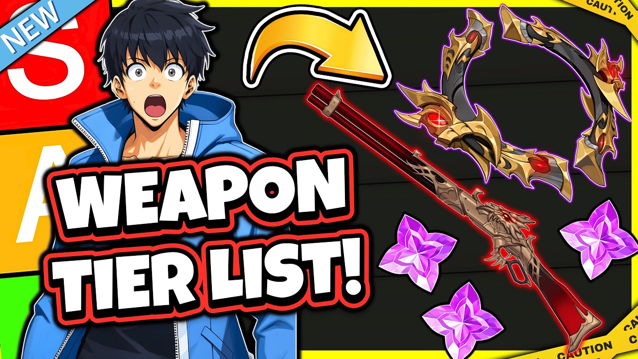 JINWOO WEAPON TIER LIST! BIG UPDATES! NEW BEST WEAPONS! HUGE CHANGES! [Solo Leveling: Arise]