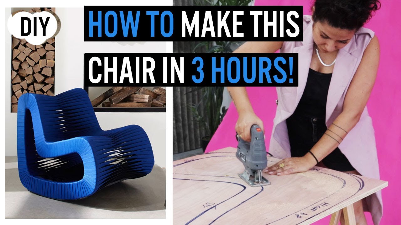 HOW TO MAKE THIS ROCKING CHAIR IN 3H! // DIY CHAIR ON A BUDGET