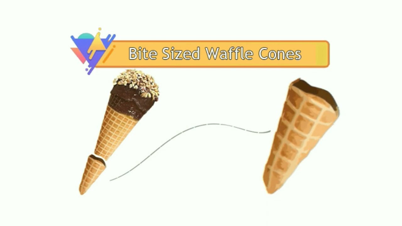 Bite sized waffle cone machine - Mini chocolate cone production line @gelgoog.com