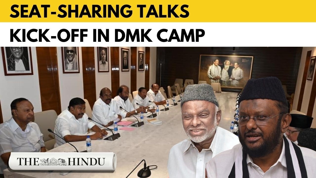 DMK begins seat-sharing talks, allies eye more seats for 2026 polls.