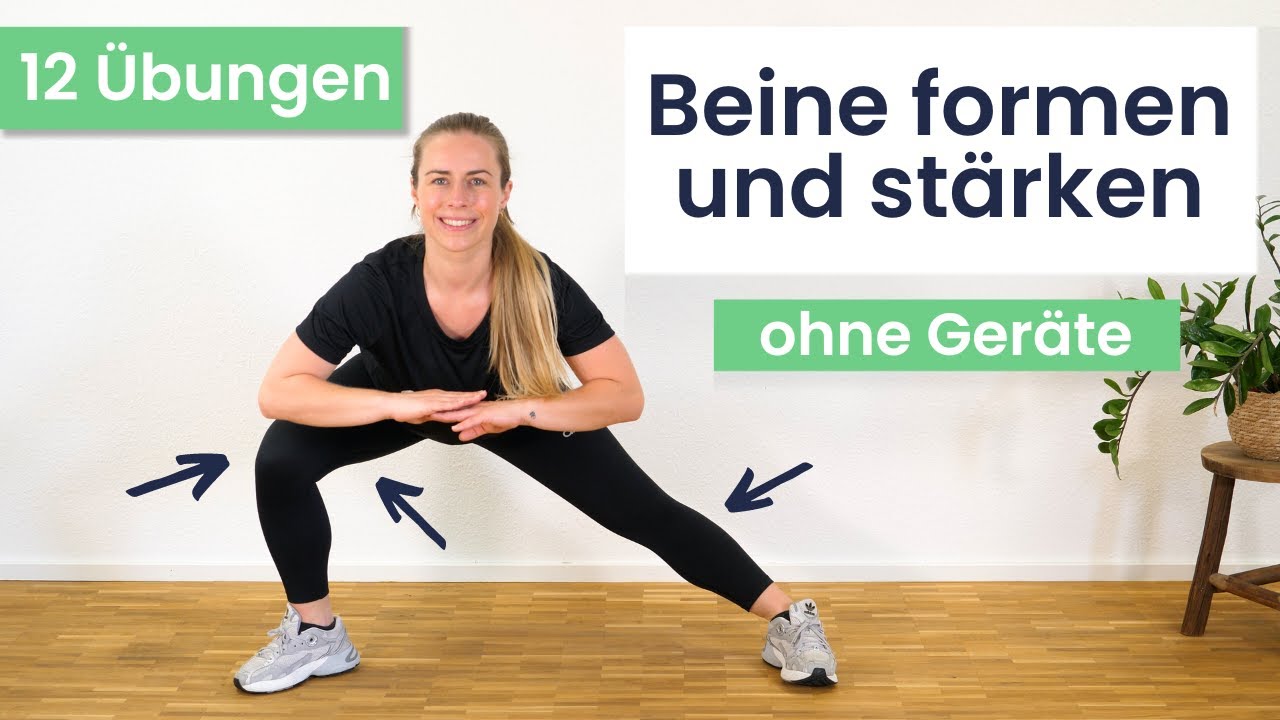 Beine & Po formen und stärken: Kräftigungsworkout ohne Geräte