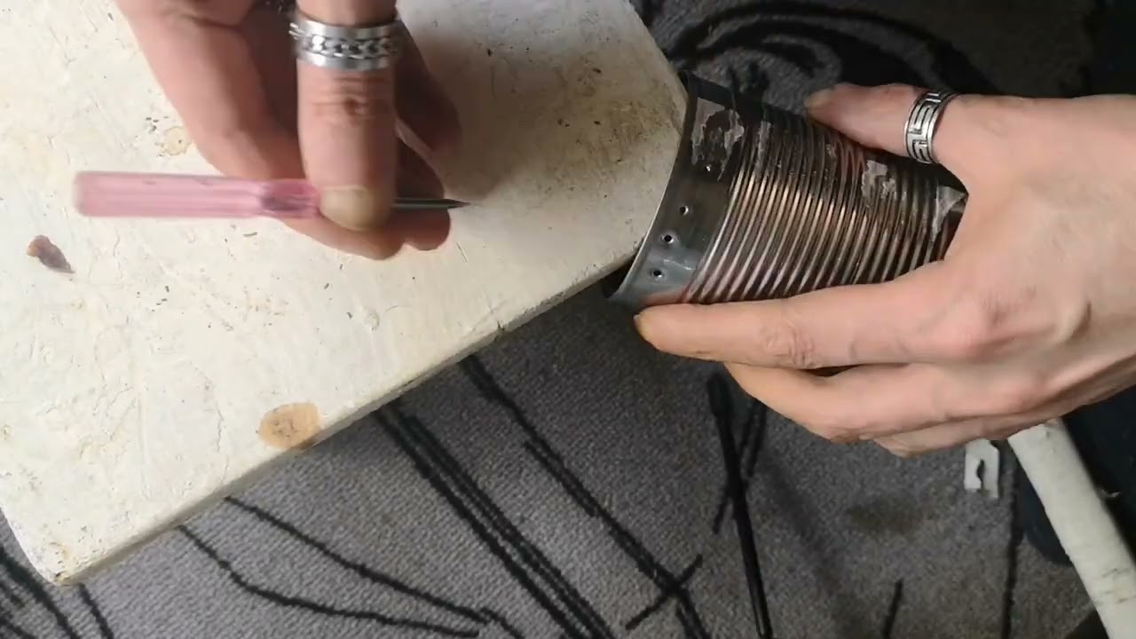 Teelichtofen aus einer Dose