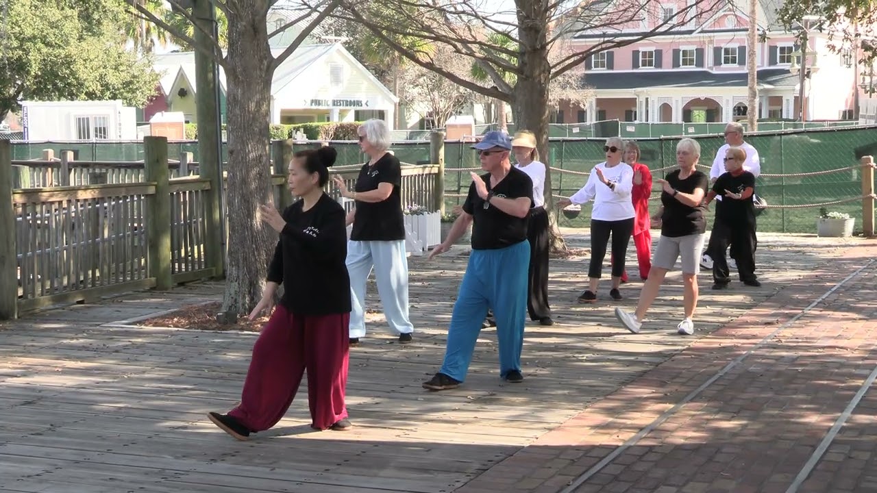Tai Chi Walk (Foot & Hand Work) with Hanqing Tai Chi in the Villages, Florida 19 February 2026.
