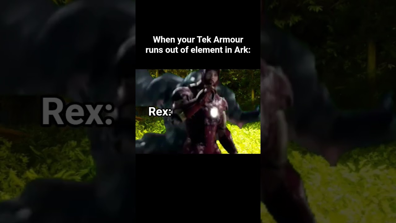 Tek Armour running out of element in Ark Survival be like #arkmemes #arksurvivalascended