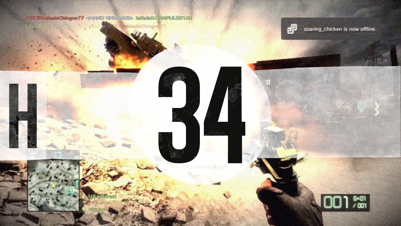 BFBC2 Highlights from a few games #34 (PS3)
