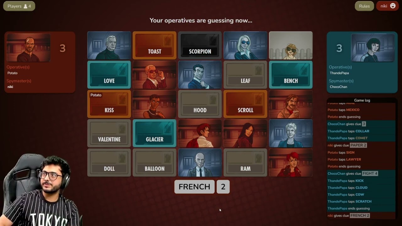 CODE NAMES The Best Board Game You've Never Heard Of - Codenames CARRY AND HIS TEAM BOI @CARRYMINATI