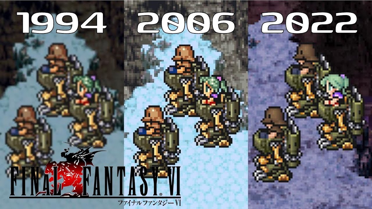 【FF6】オープニング ～ ボス戦 比較 ｜ FFVI - Opening - Boss Battle Comparison【SFC / GBA / ピクセルリマスター Pixel Remaster】