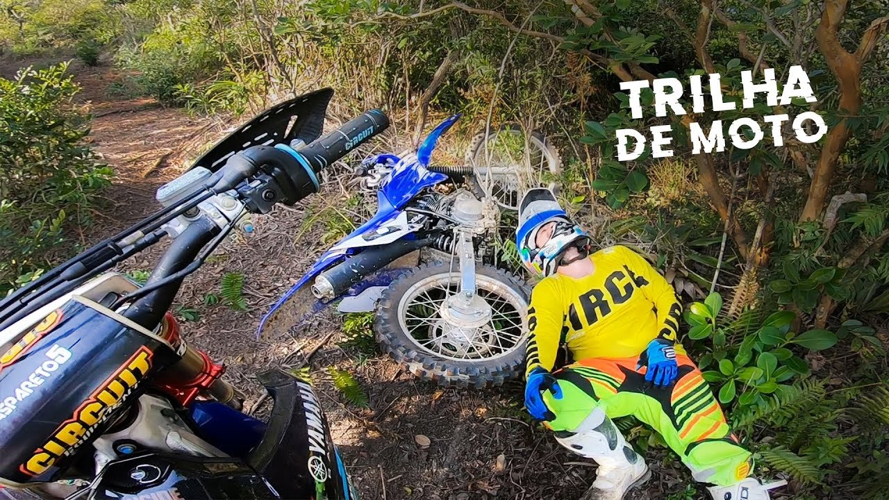 APRENDENDO A ANDAR DE MOTO NA TRILHA | 1° VEZ
