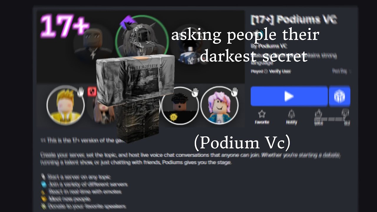 asking people their darkest secret(podium vc)