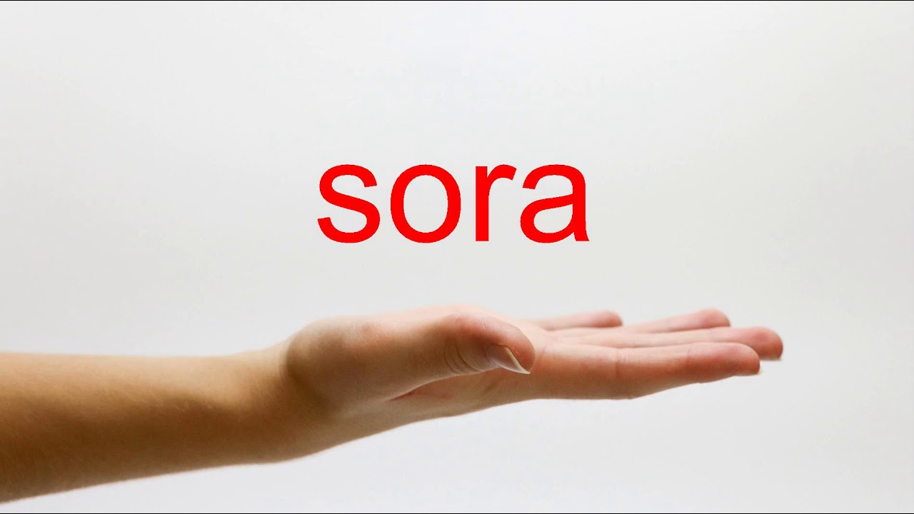 How to Pronounce sora - American English
