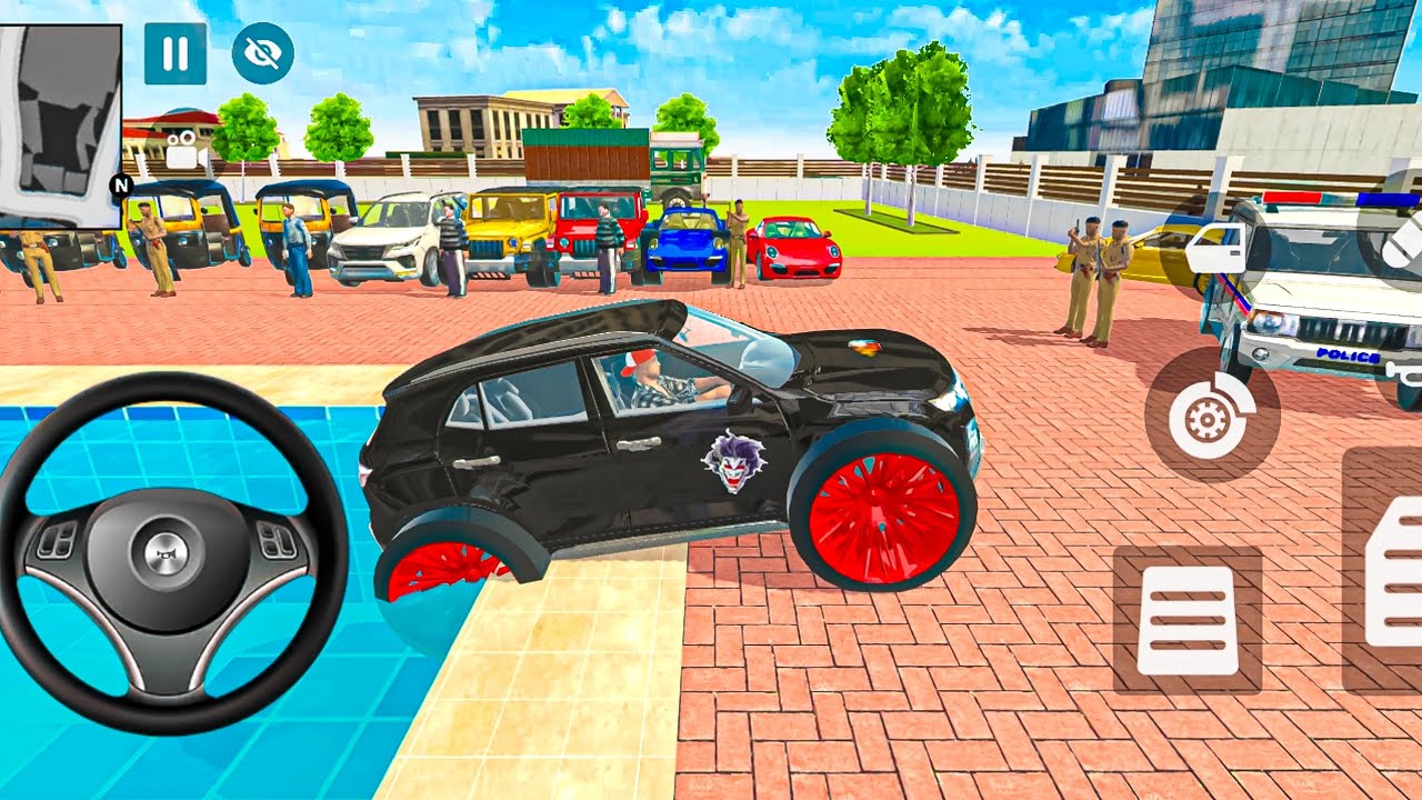 🚨Car Bike Game: Franklin Order In Indian Black 🖤 Car And drives A Indian 💸 Police Car In SUV Game 🚘