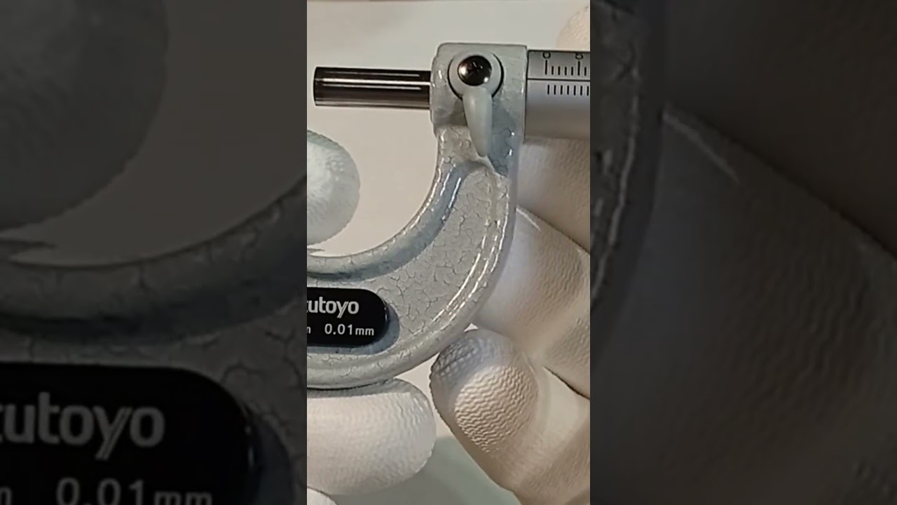 Fragment filmu 309 Mikrometr kabłąkowy z podziałką - jak odczytać wynik pomiary i błędy pom. Część 2