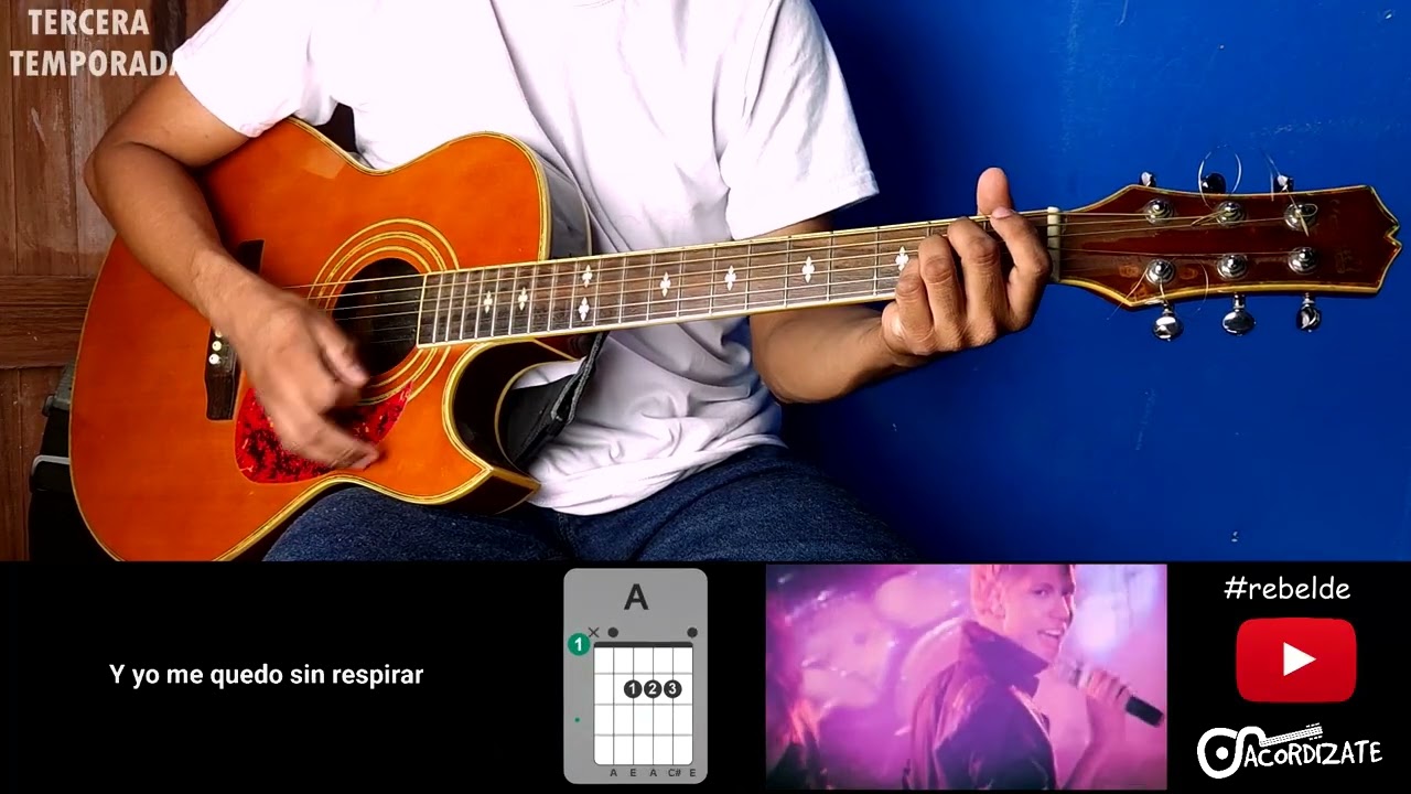 Cómo tocar Solo quedate en silencio de RBD en Guitarra | Tutorial | Acordizate