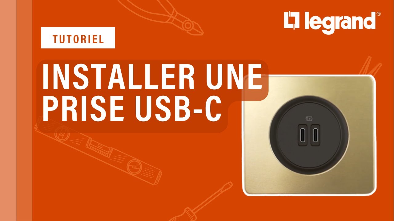 Comment installer une prise USB Type-C Céliane Legrand ?