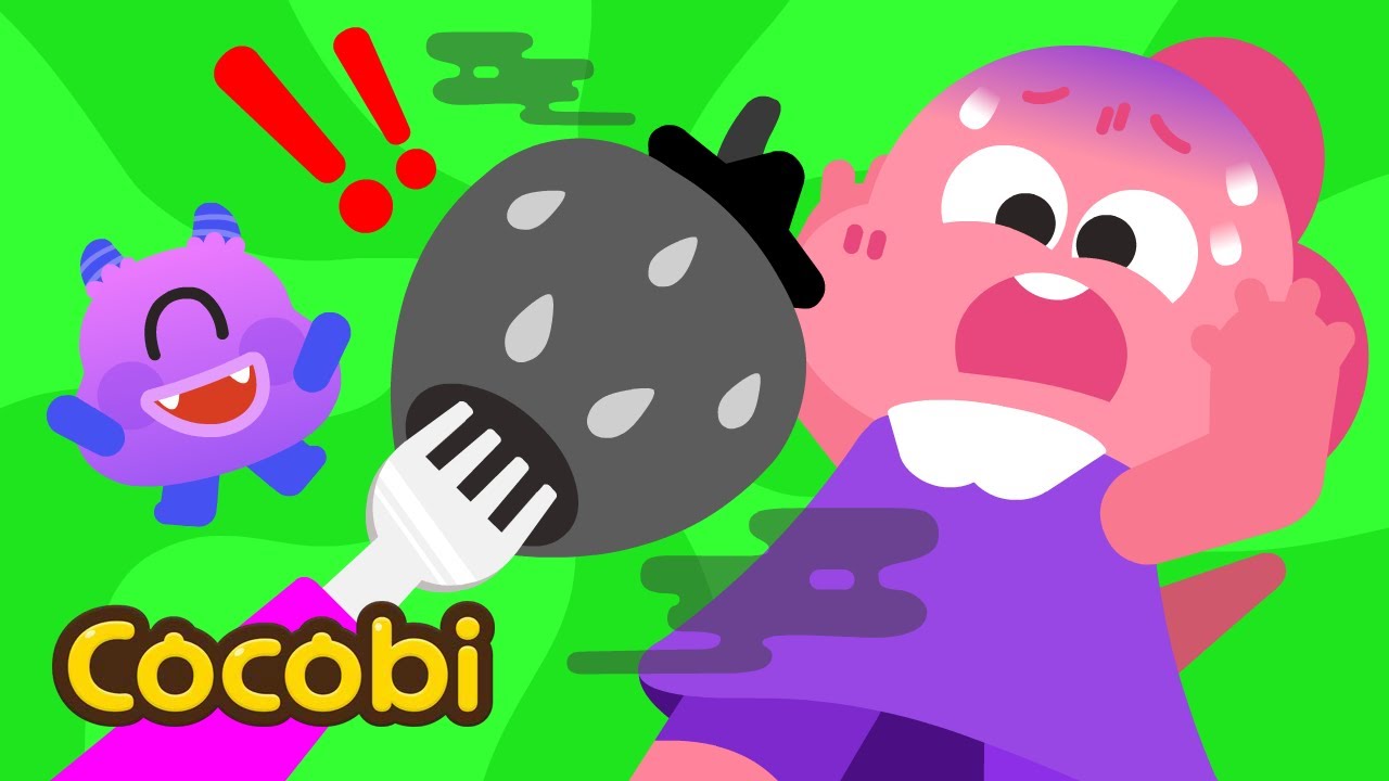 The Color Monster Made the Strawberry Turn Black!😲 + More Fun Songs for Kids | Cocobi
