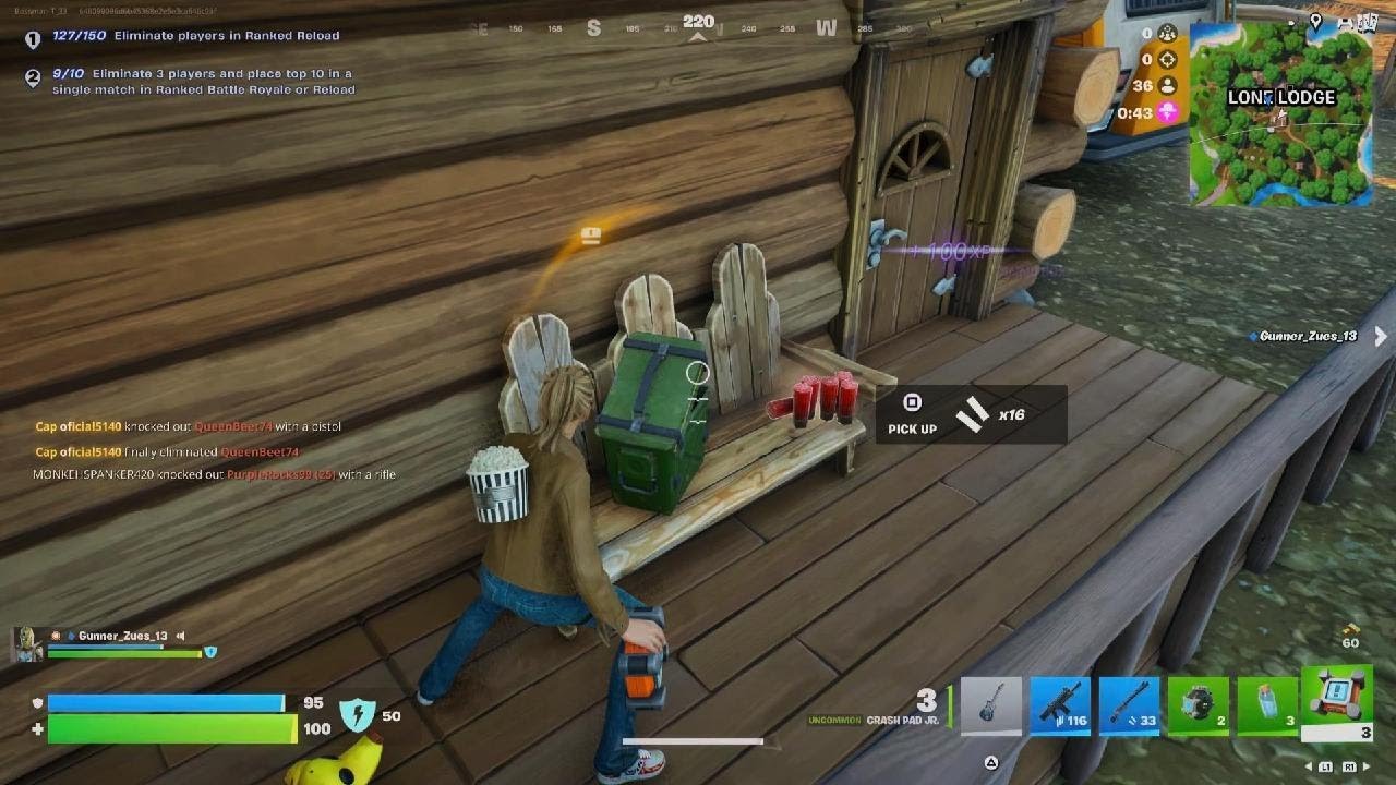 Winning in Fortnite reload
