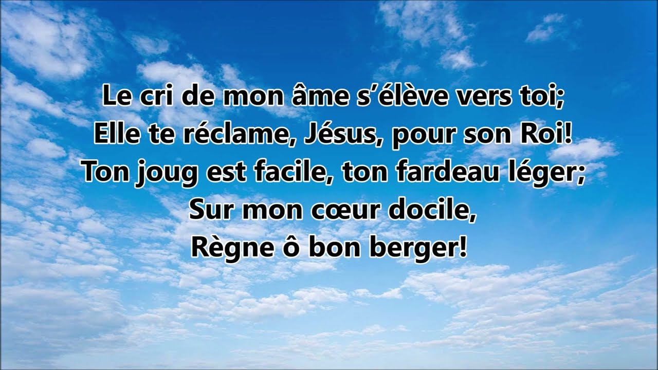 Le cri de mon âme s'élève vers toi (instrumentale)