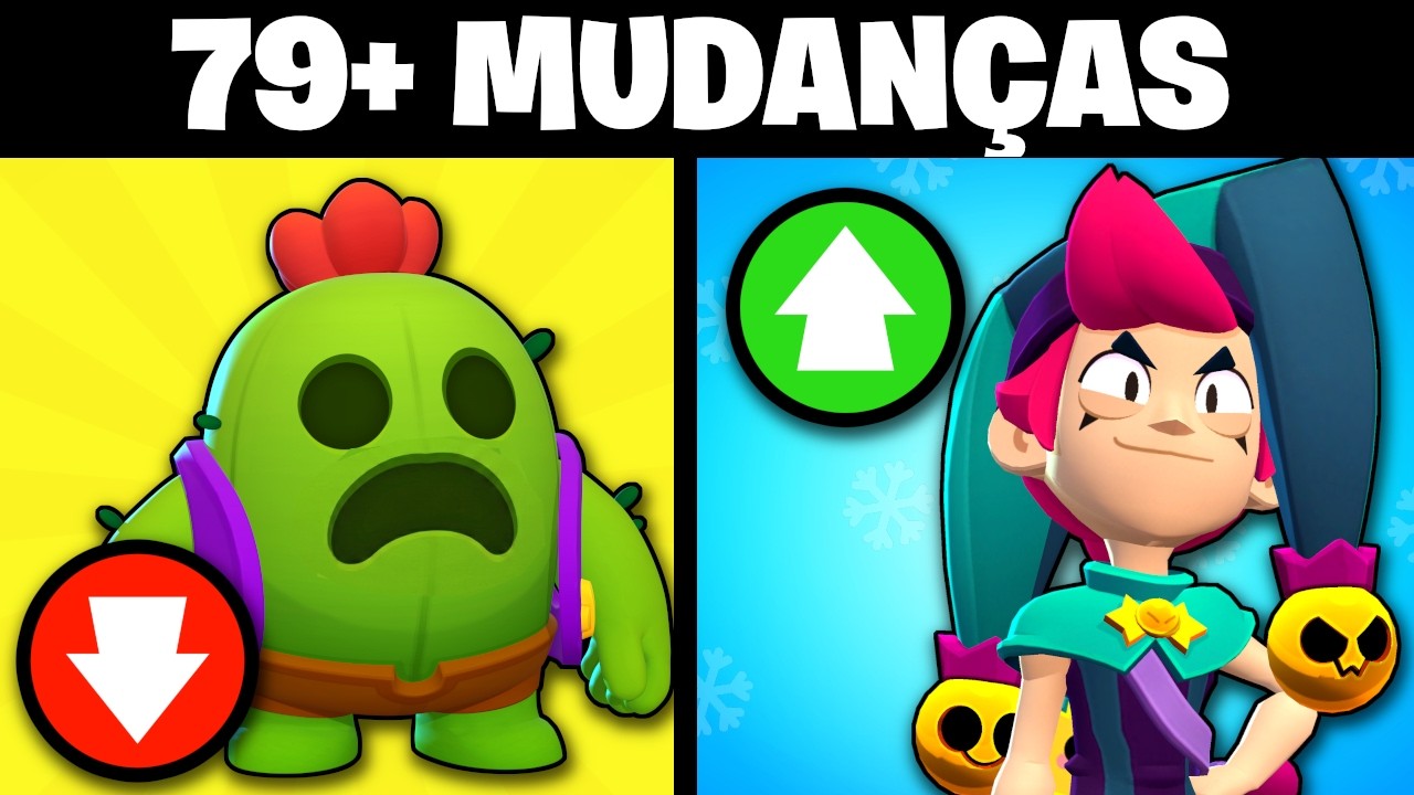 FIM DO REINADO DO SPIKE? MODOS DE JOGO, SISTEMA DE TROF'EUS, BALANCEAMENTOS, SKINS... Brawl Stars!