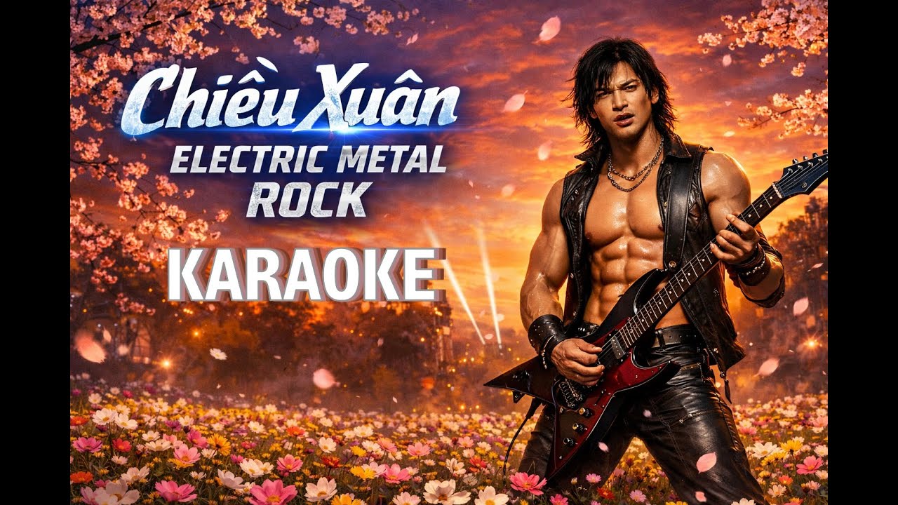 Karaoke Chiều Xuân 2026 Electric Metal Rock Tác giả: Ngọc Châu LLQ Cover