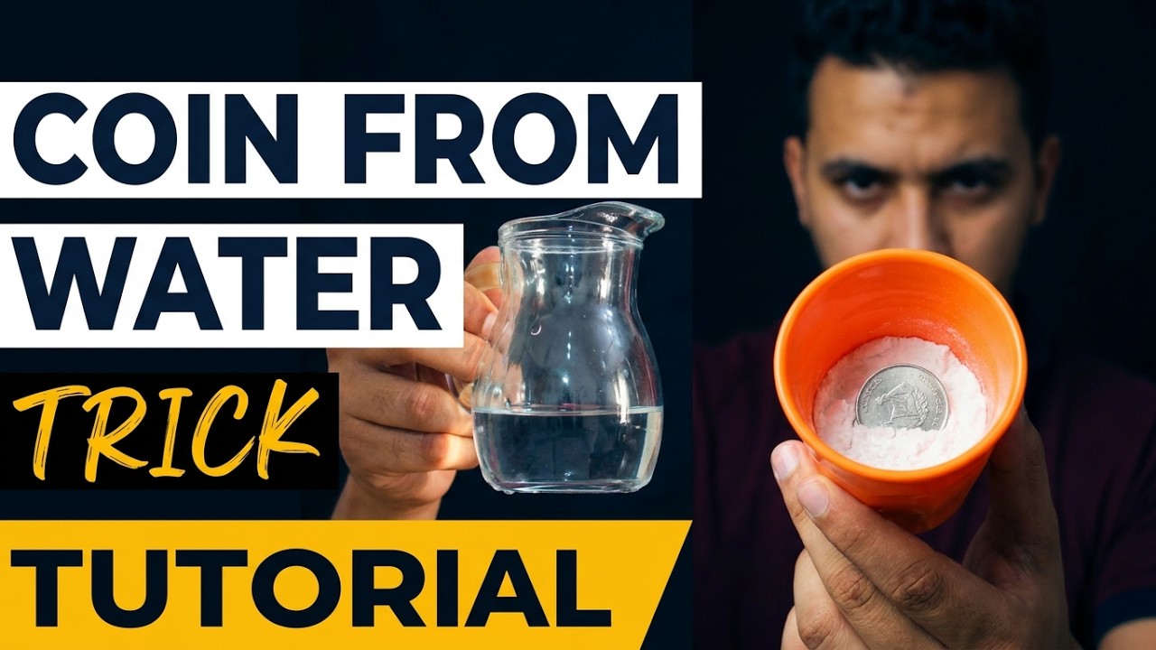 🥤 Water to Coin Magic Trick Explained! (Step-by-Step)