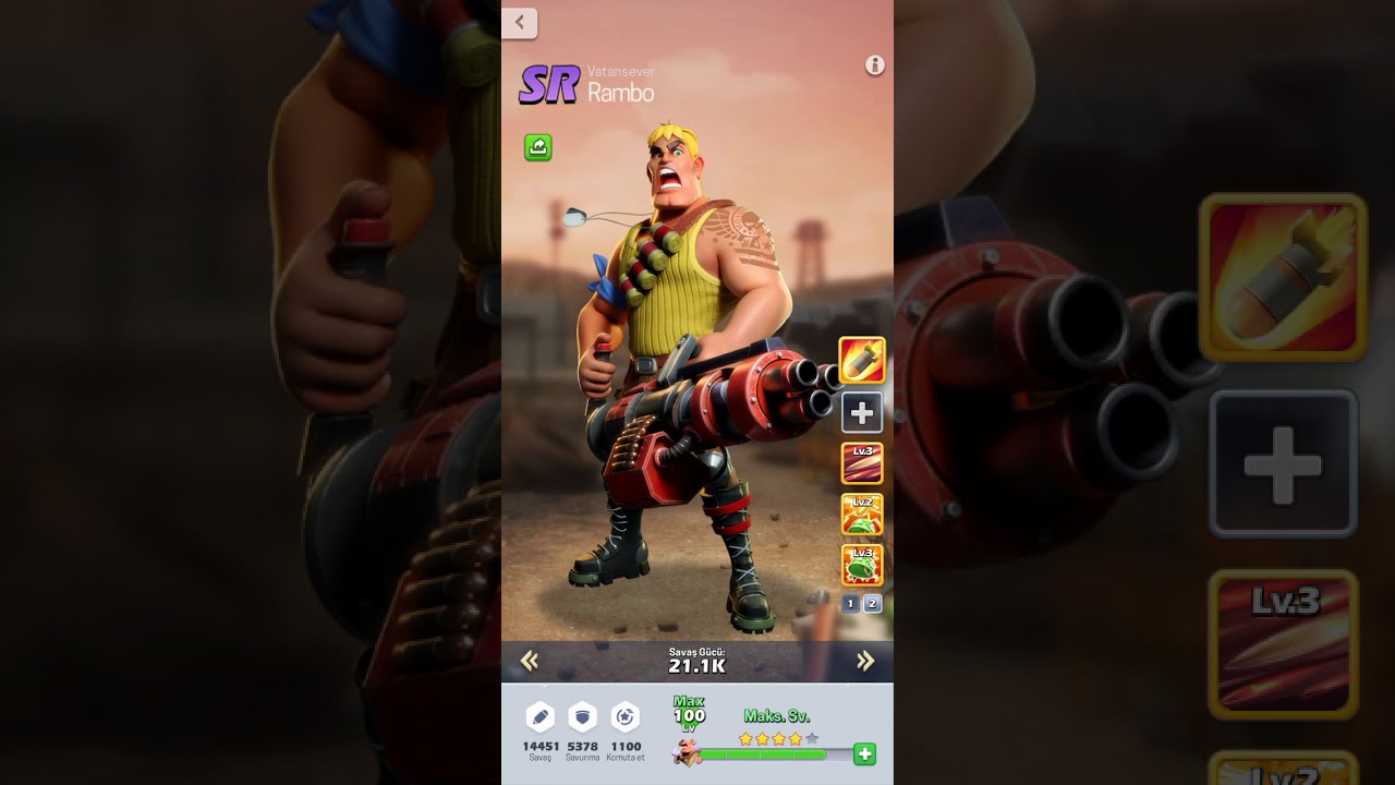 Top War | Hızlı Gelişme, Bileşenler, Hızlı Level Atlama