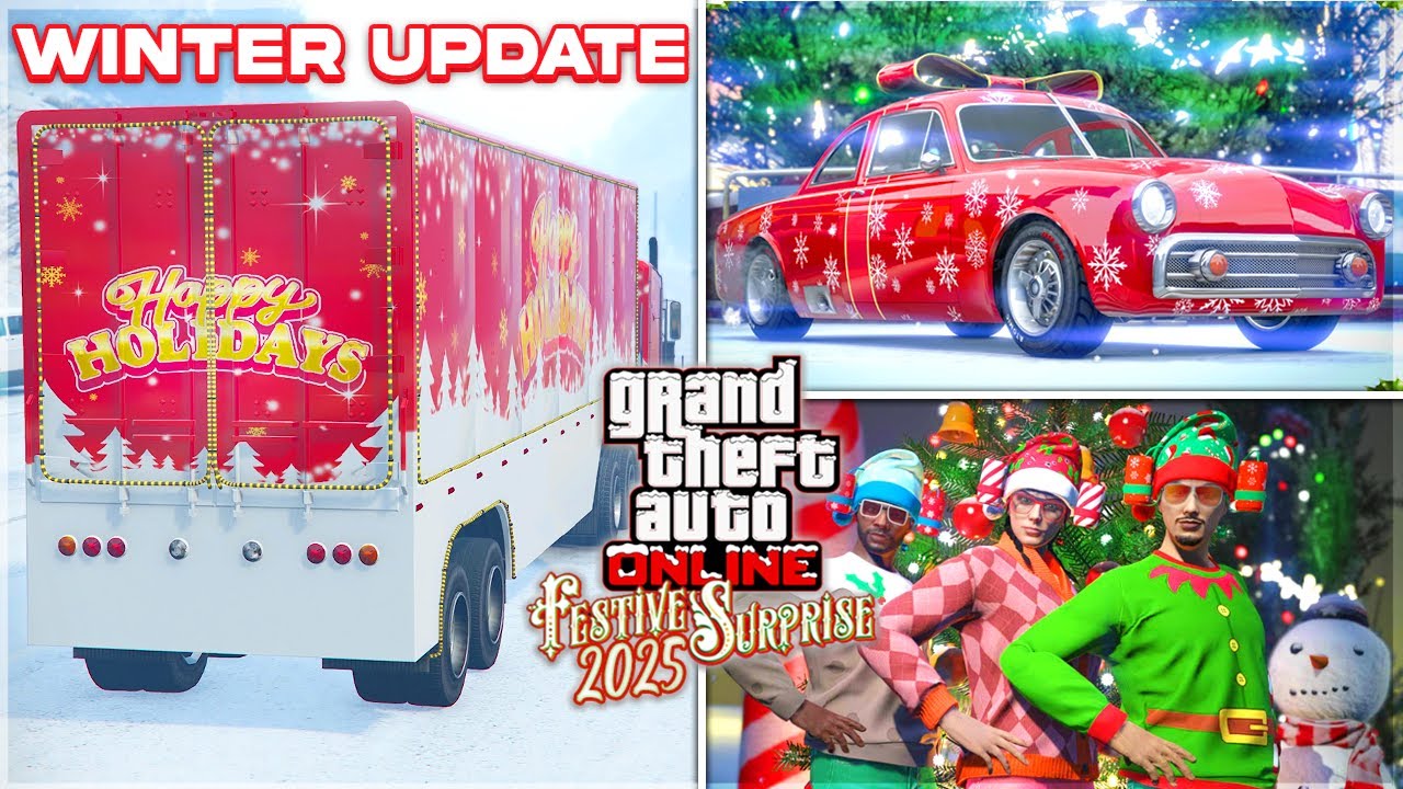 РОЖДЕСТВЕНСКОЕ ОБНОВЛЕНИЕ GTA ONLINE 2025: ПРЕДВАРИТЕЛЬНАЯ ИНФОРМАЦИЯ! (Награды, костюмы и многое...