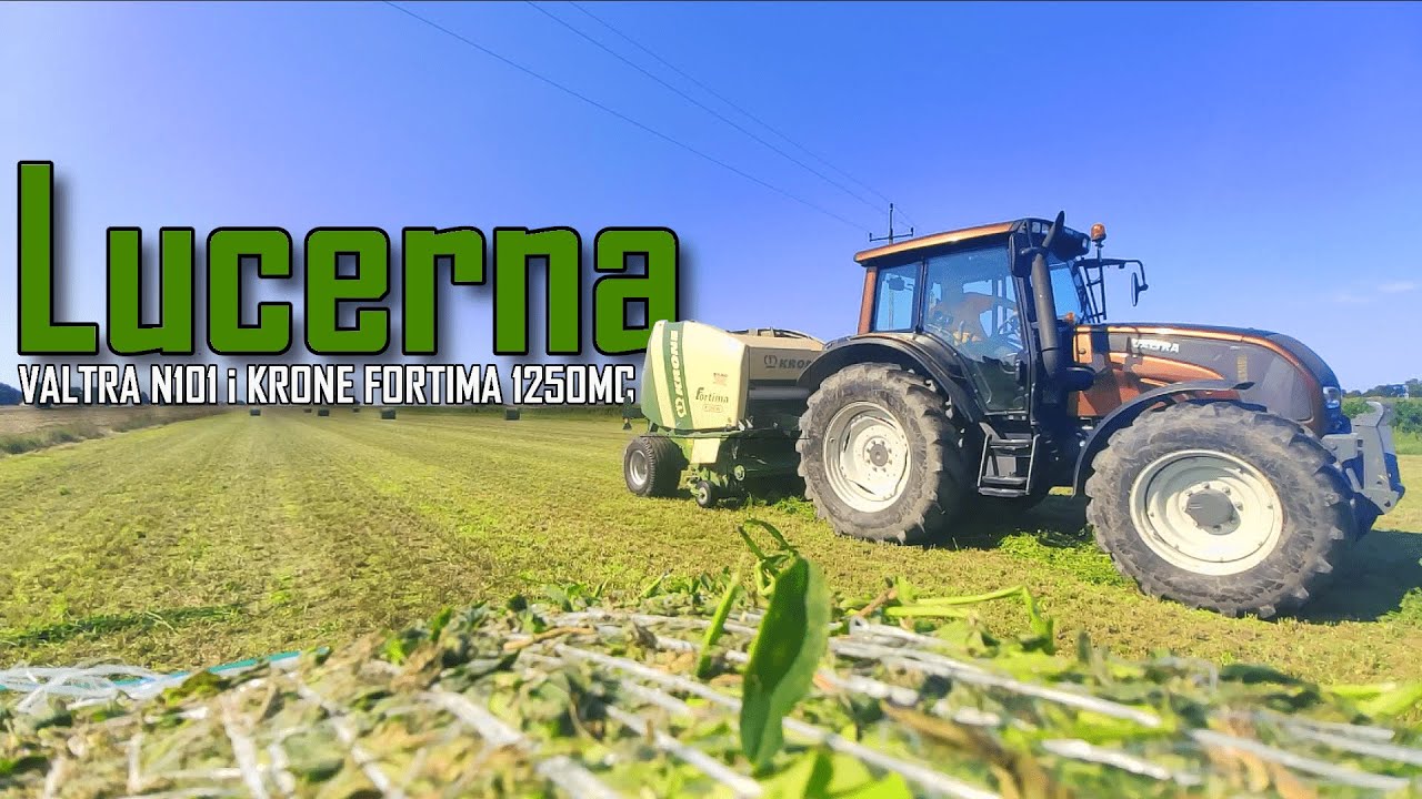 Люцерн - VALTRA N101, KRONE FORTIMA 1250MC
