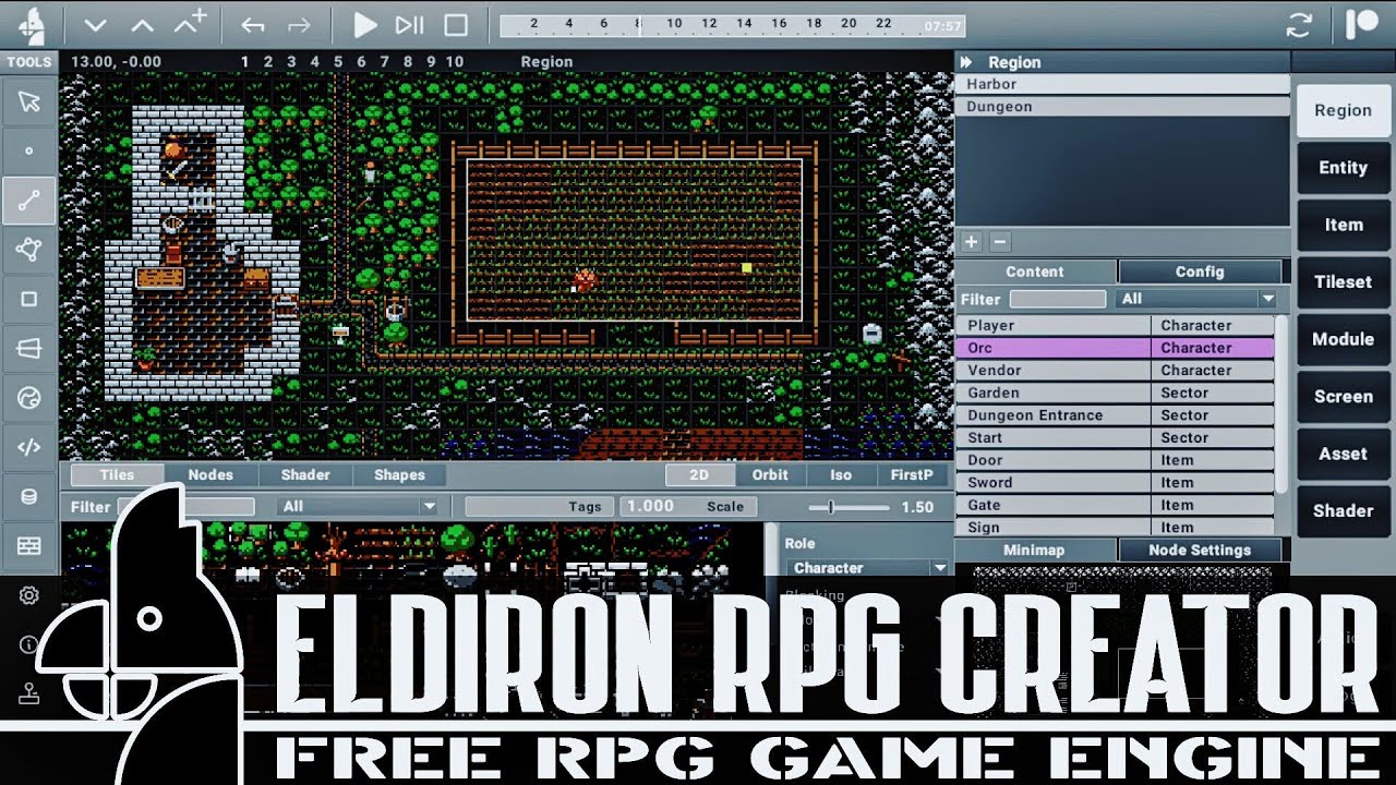 Eldiron: БЕСПЛАТНЫЙ RPG-редактор с открытым исходным кодом для ретро-вестернов CRPG, таких как Ul...