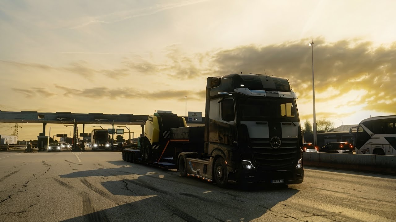 🌒The Never-Ending Journey | ETS 2 | We transport heavy loads with Mercedes