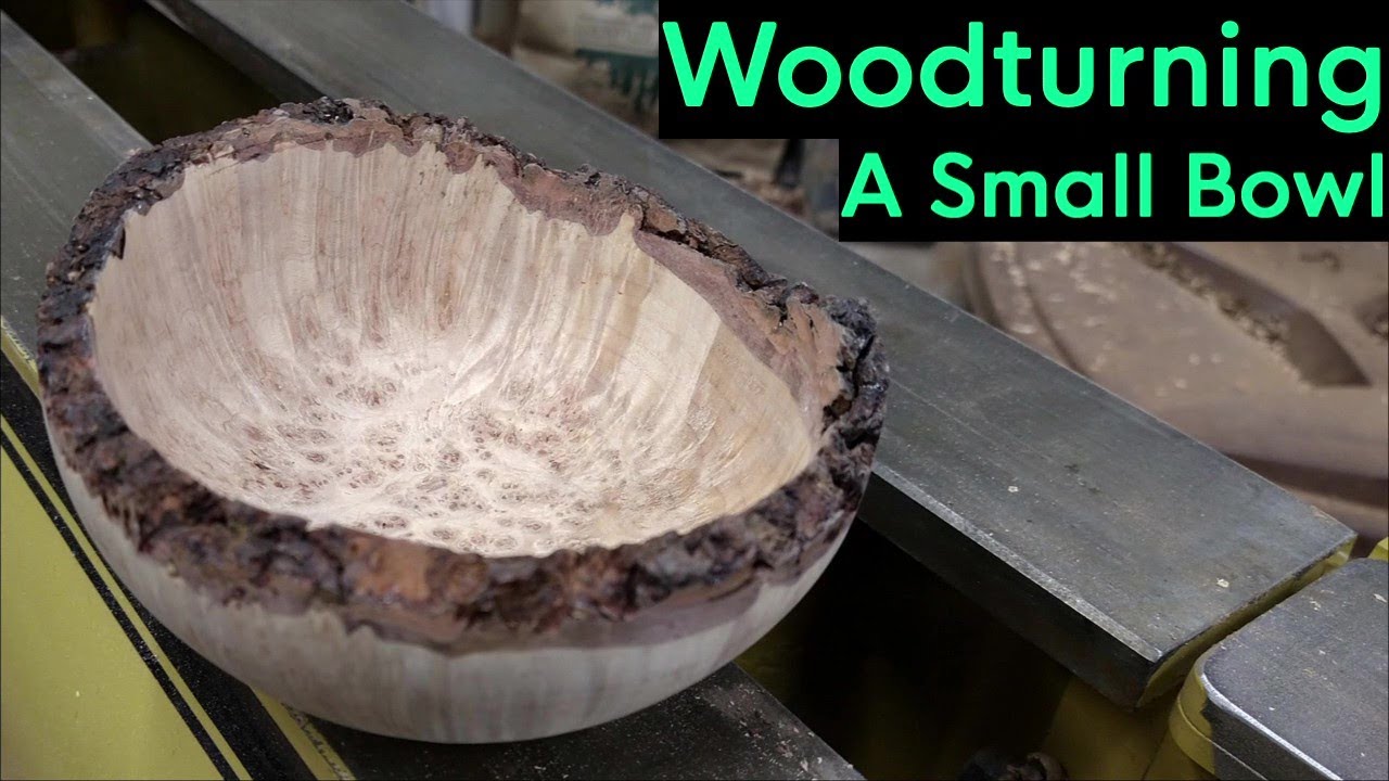 Turning a Small Natural Edge Burl Bowl