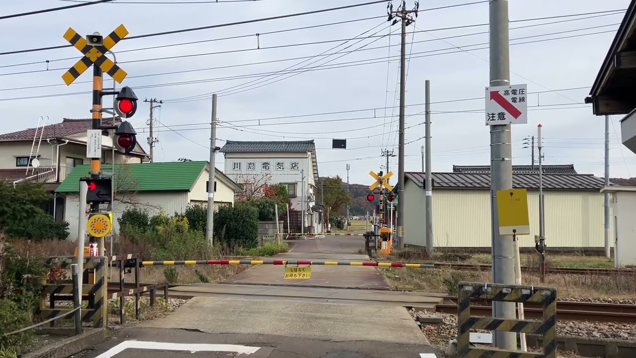JR信越本線の踏切（見附ー帯織）新潟県