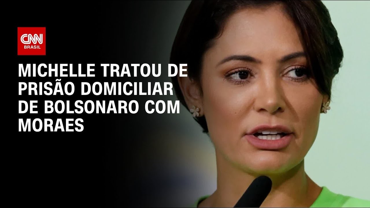 Michelle se reuniu com Alexandre de Moraes para tratar de domiciliar de Bolsonaro | CNN PRIME TIME