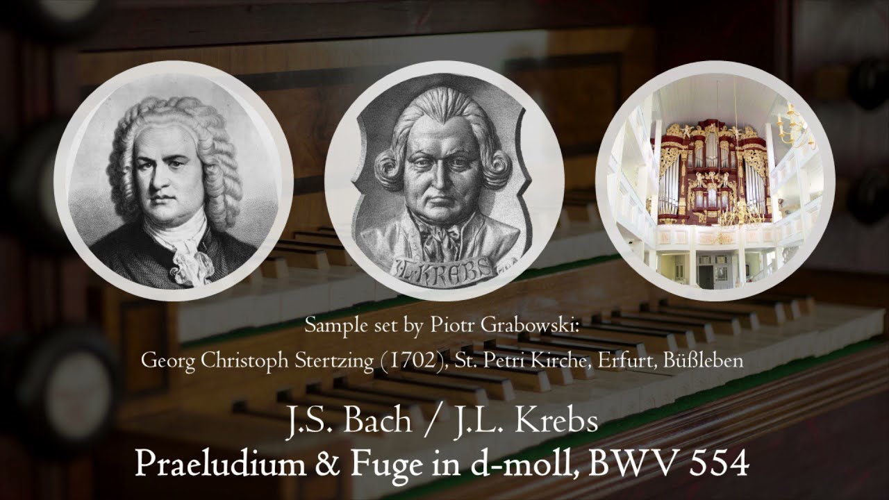 Bach or Krebs - Praeludium & Fuge in d-moll, BWV 554 - Stertzing organ, Erfurt, Hauptwerk