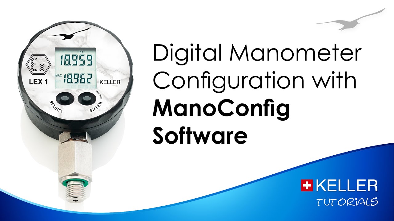 KELLER Pressure Tutorial | Digital Manometer Configuration with ManoConfig Software
